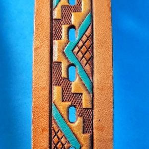 Handmade leather cuff bracelet